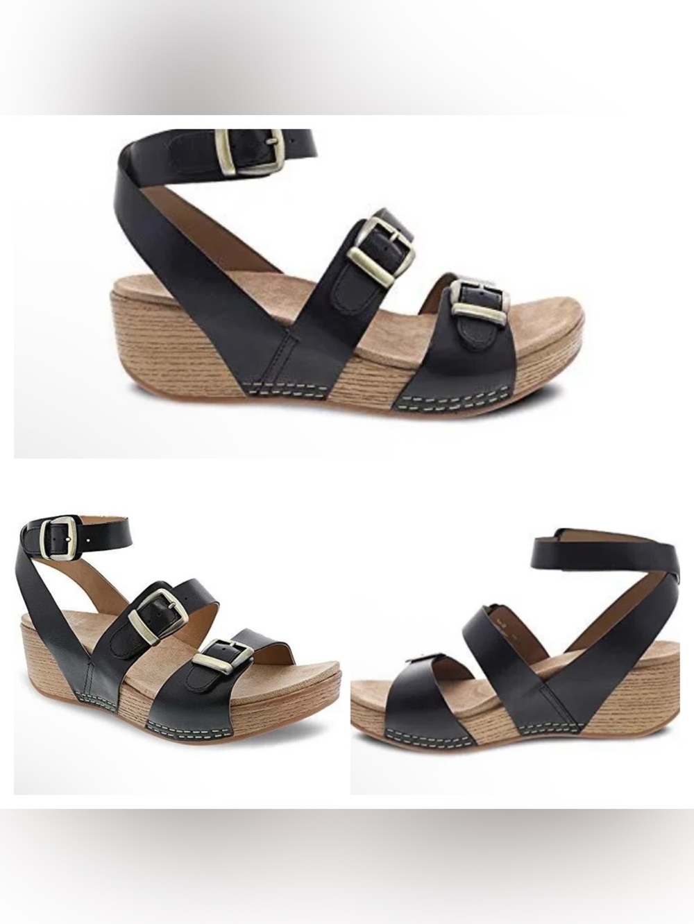 Dansko Lou Wedge Sandals Size 40 MSRP $160